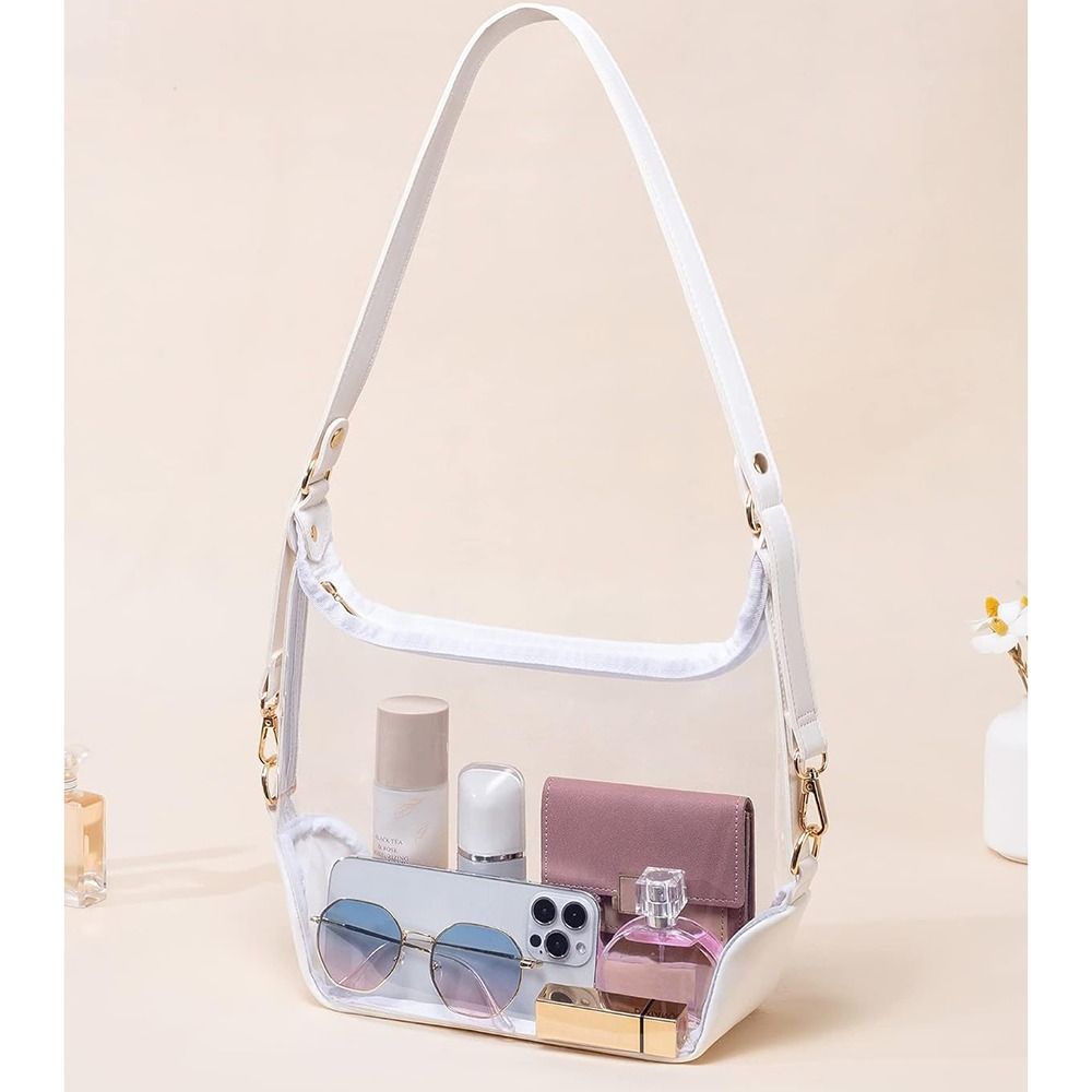Mini Backpack Purse - حقيبة شفافة ذات جيب أمامي بسعة