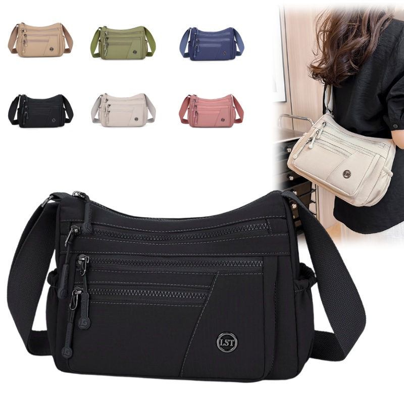 Travel Backpack Anti Theft - حقيبة كروس نسائية من النايلون مضادة