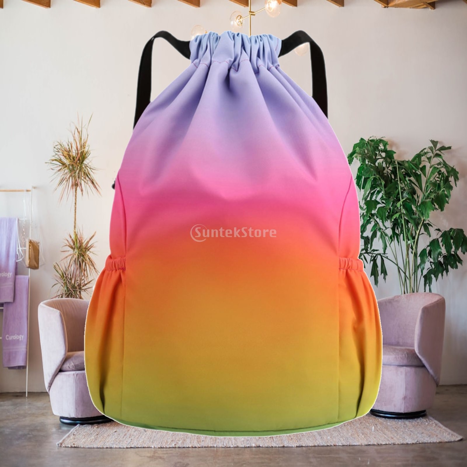 Drawstring Gym Bag - حقيبة ظهر برباط للرجال والنساء خفيفة