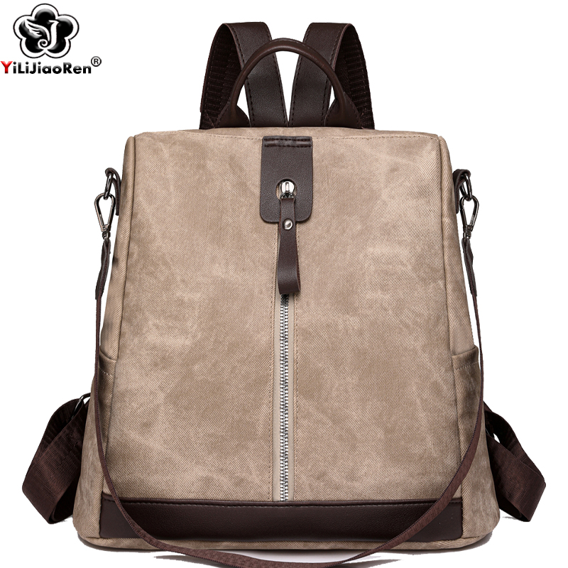 Fashion Backpack Women - حقيبة ظهر عصرية مضادة للسرقة للنساء