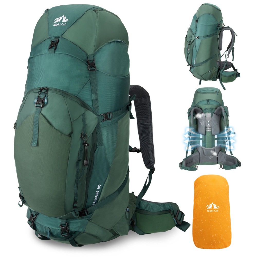 Rain Cover Backpack - حقيبة ظهر نايت كات للتنزه بإطار