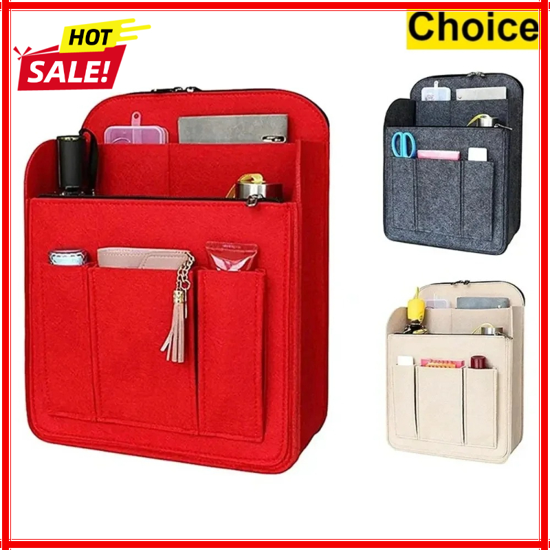 حقيبة تنظيم المكياج من اللباد  - مراجعة Backpack Insert Organizer وسعره