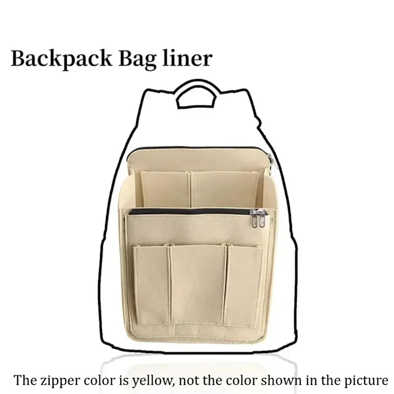 حقيبة تنظيم المكياج من اللباد  - مراجعة Backpack Insert Organizer وسعره