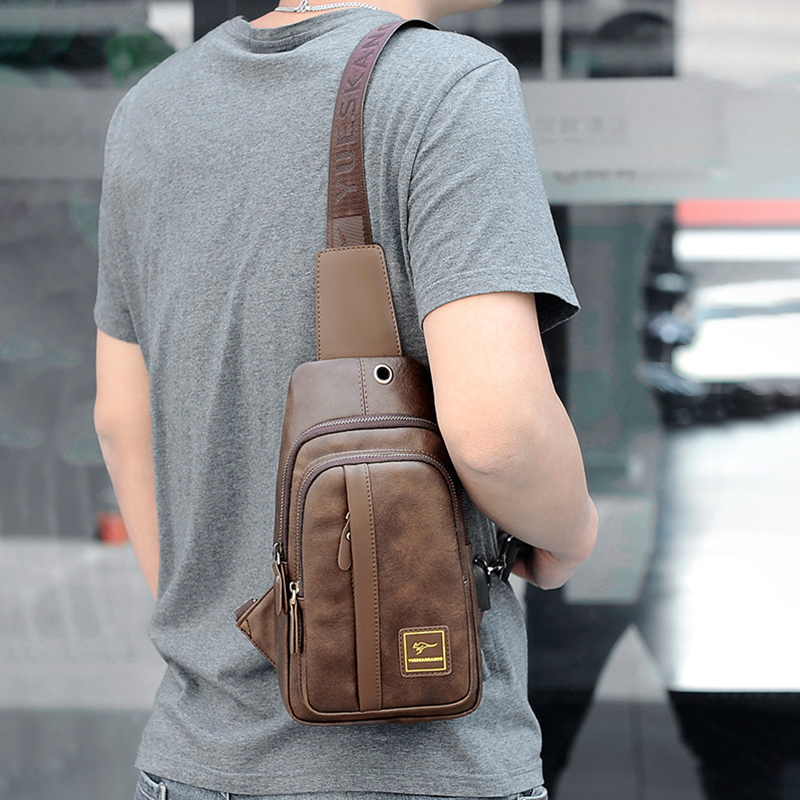 حقيبة صدر محمولة للرجال محفظة  - مراجعة Mini Backpack Purse وسعره