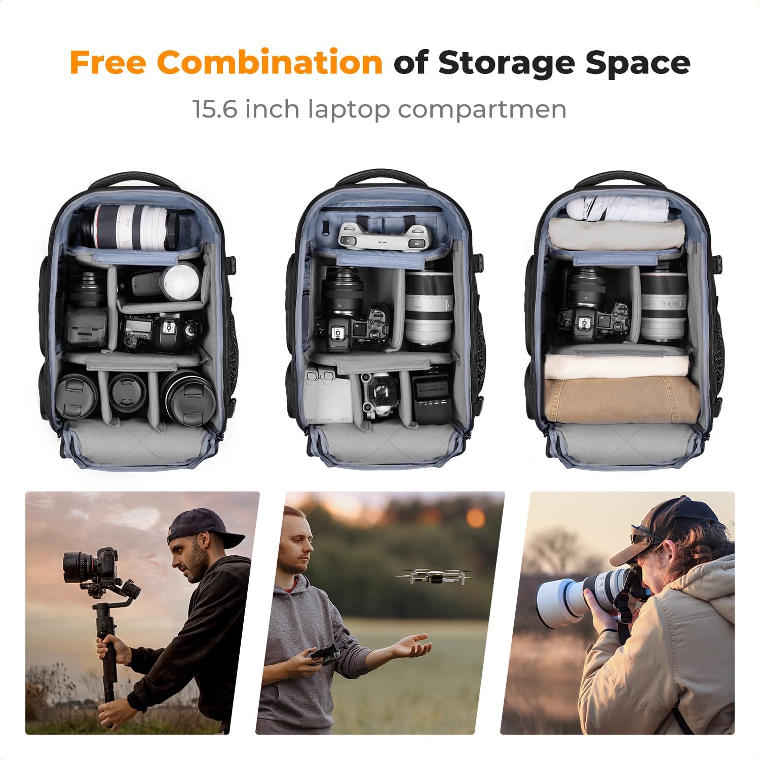 حقيبة ظهر للكاميرا من K&F CONC - مراجعة Rain Cover Backpack وسعره