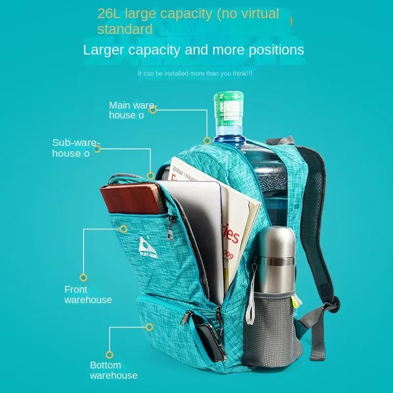 حقيبة ظهر قابلة للطي خفيفة الو - مراجعة Foldable Backpack Small وسعره