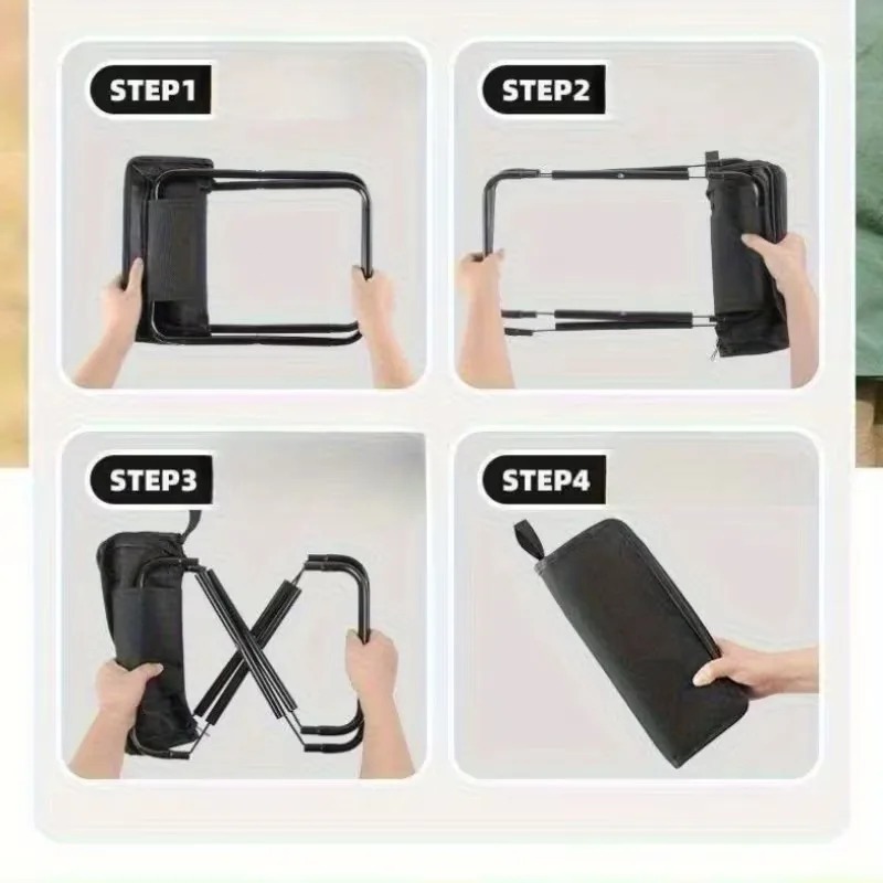 كرسي محمول قابل للطي خفيف الوز - مراجعة Foldable Backpack Small وسعره