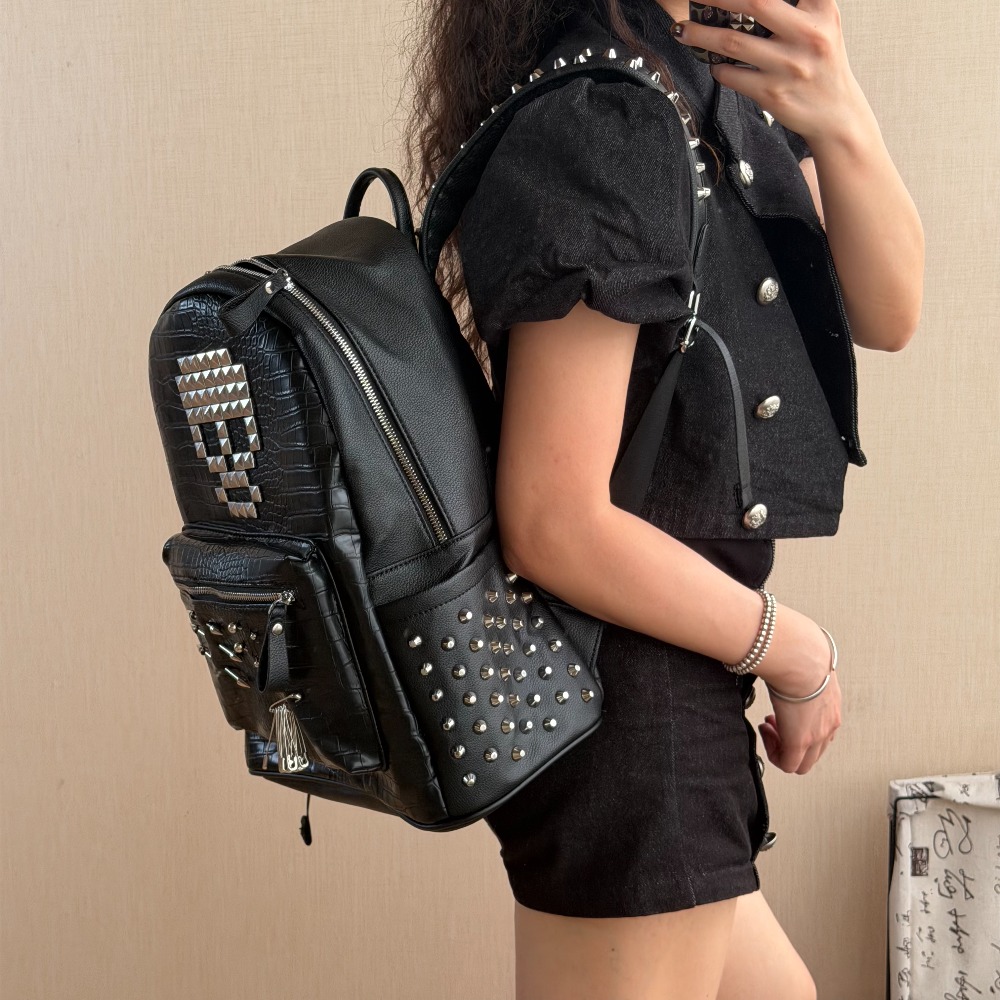 حقيبة ظهر أصلية بنمط جلد التمس - مراجعة Fashion Backpack Women وسعره