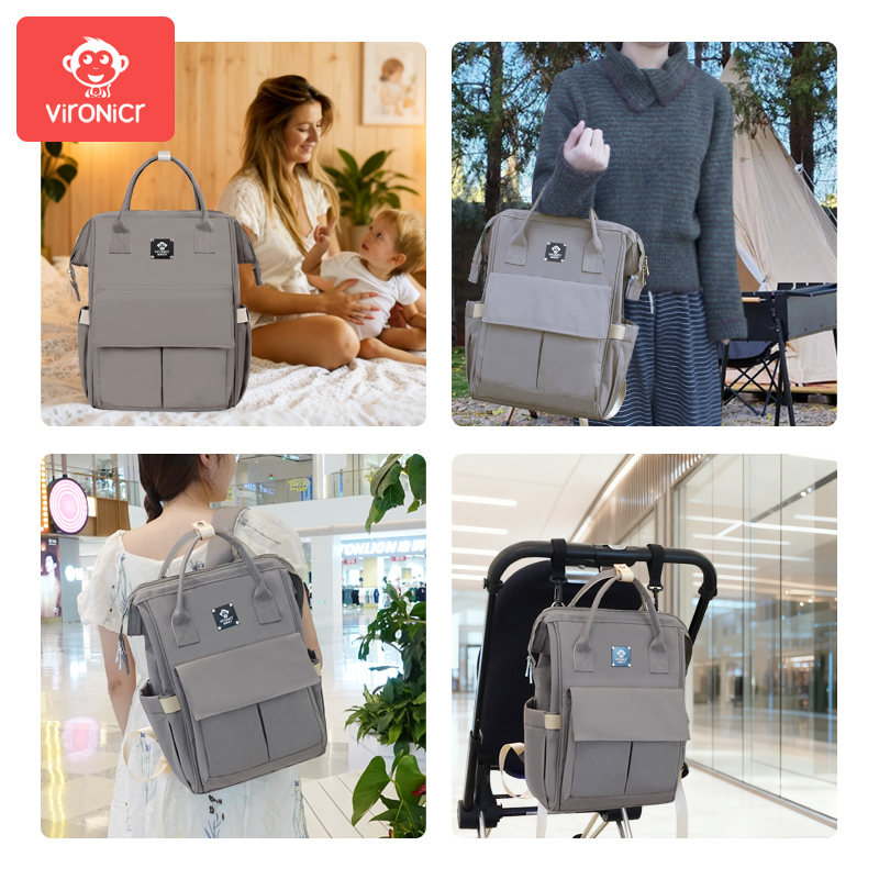 حقيبة ظهر للأمهات كبيرة السعة  - مراجعة Backpack Diaper Bag وسعره