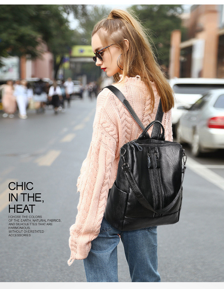 المرأة حقيبة جلدية ناعمة مدرسة - مراجعة Mini Backpack Purse وسعره