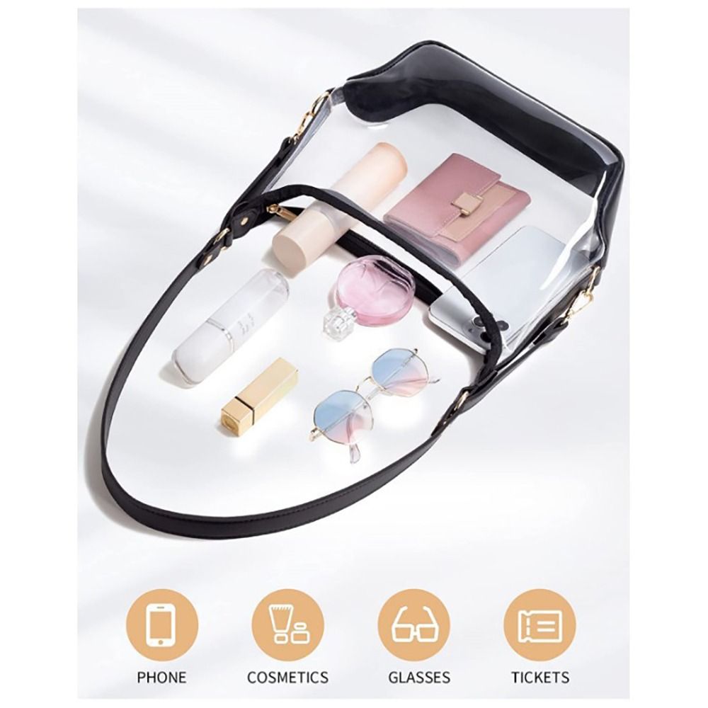 حقيبة شفافة ذات جيب أمامي بسعة - مراجعة Mini Backpack Purse وسعره