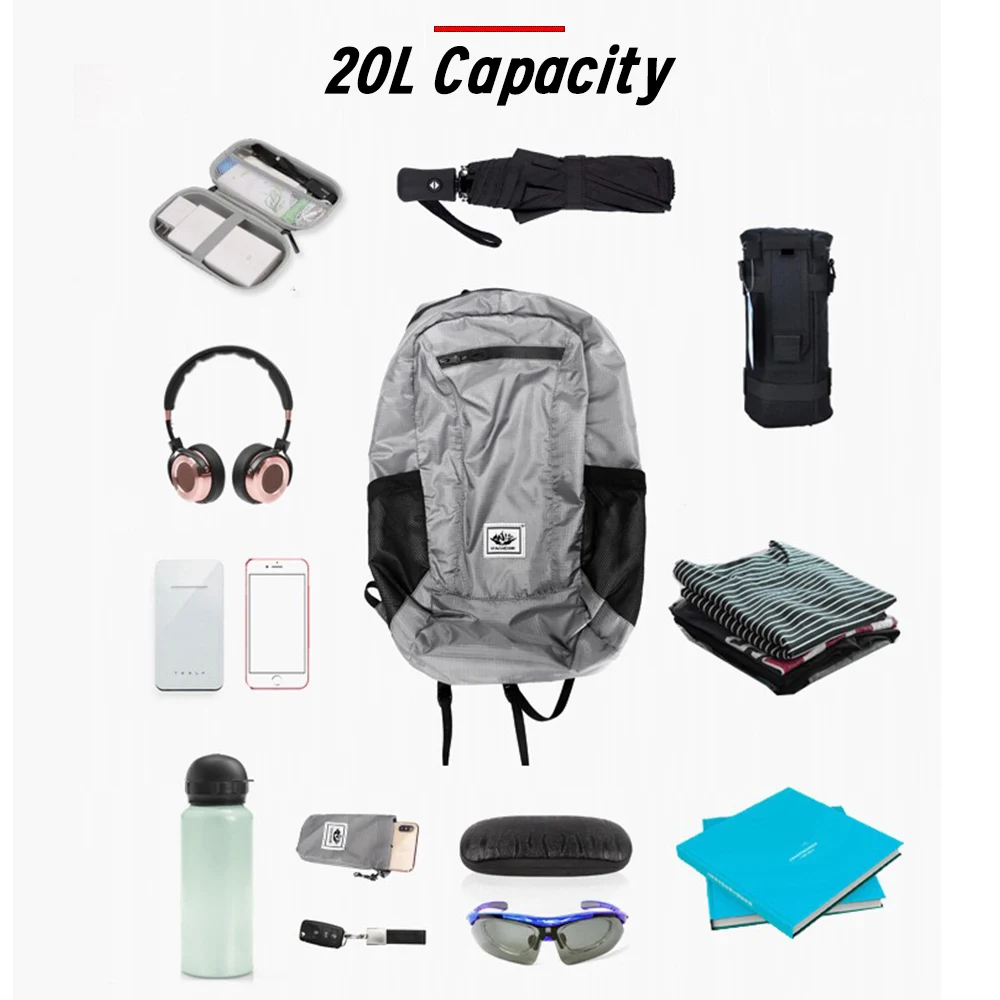 تخزين صغير مقاوم للماء قابل لل - مراجعة Foldable Backpack Small وسعره