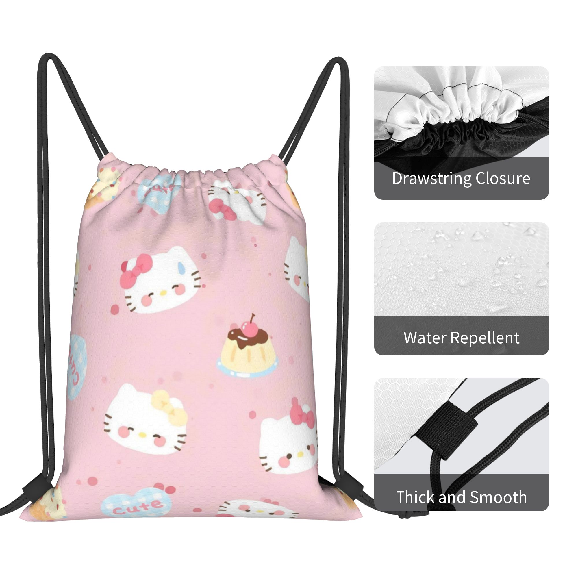 حقيبة ظهر رياضية وردية اللون ب - مراجعة Drawstring Gym Bag وسعره