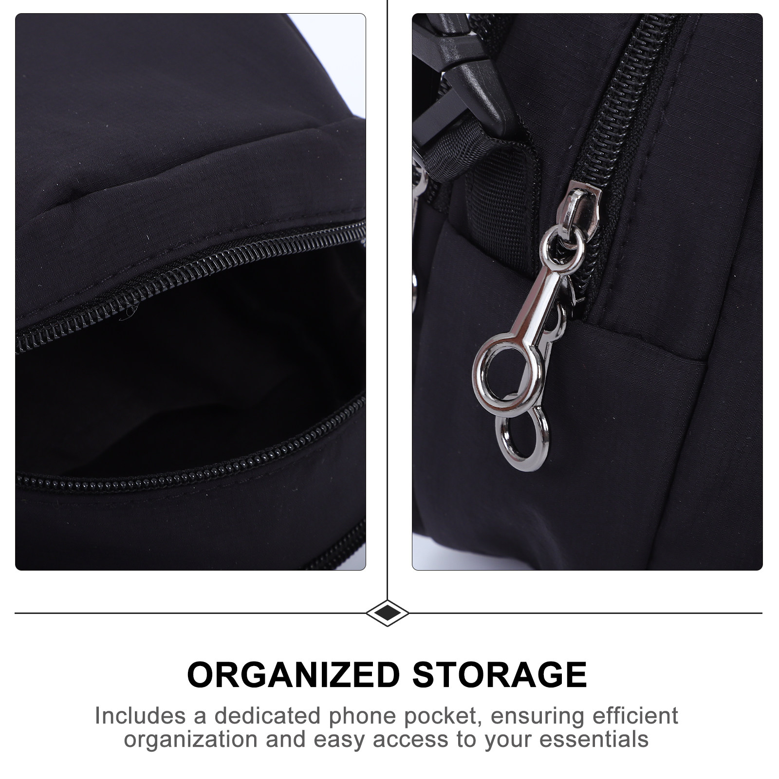 حقيبة خفيفة الوزن سوداء اللون  - مراجعة Mini Backpack Purse وسعره