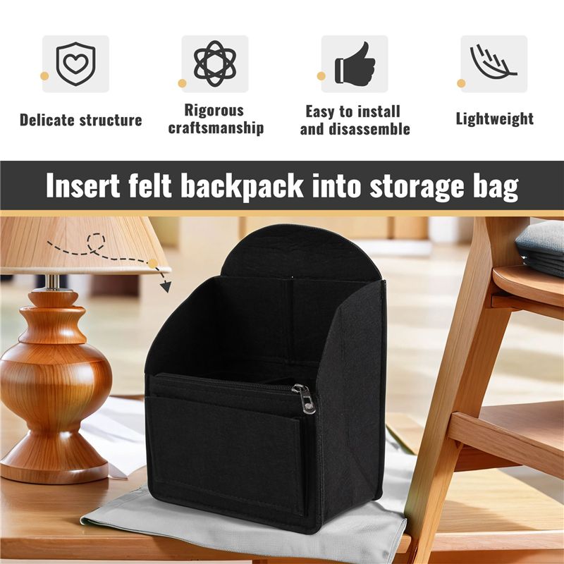 حقيبة ظهر من اللباد من SEWS، ح - مراجعة Backpack Insert Organizer وسعره