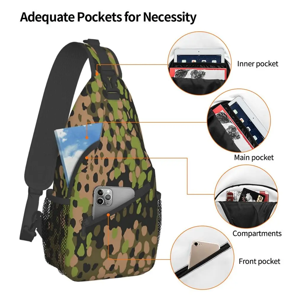 حقيبة كتف صغيرة بنمط التمويه ا - مراجعة Sling Backpack Shoulder وسعره