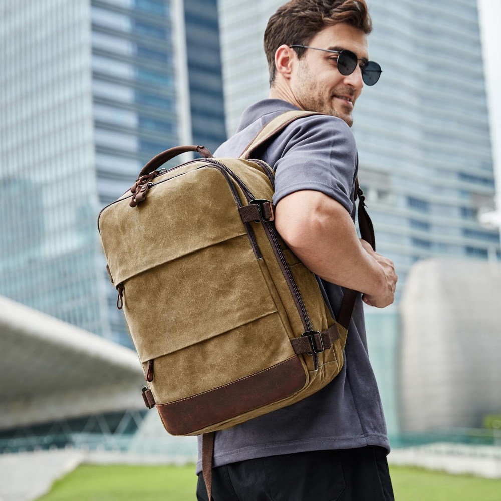 حقيبة ظهر للسفر للرجال - مناسب - مراجعة Canvas Backpack Casual وسعره