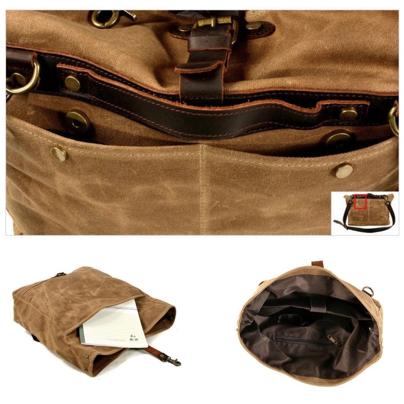 حقيبة ظهر كلاسيكية للرجال للدر - مراجعة Leather Backpack Vintage وسعره