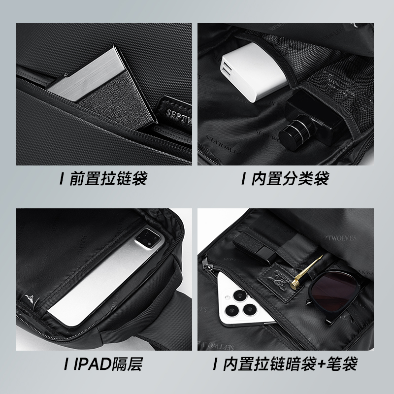 حقيبة ظهر بكتف واحد من الجلد P - مراجعة Travel Backpack Anti Theft وسعره