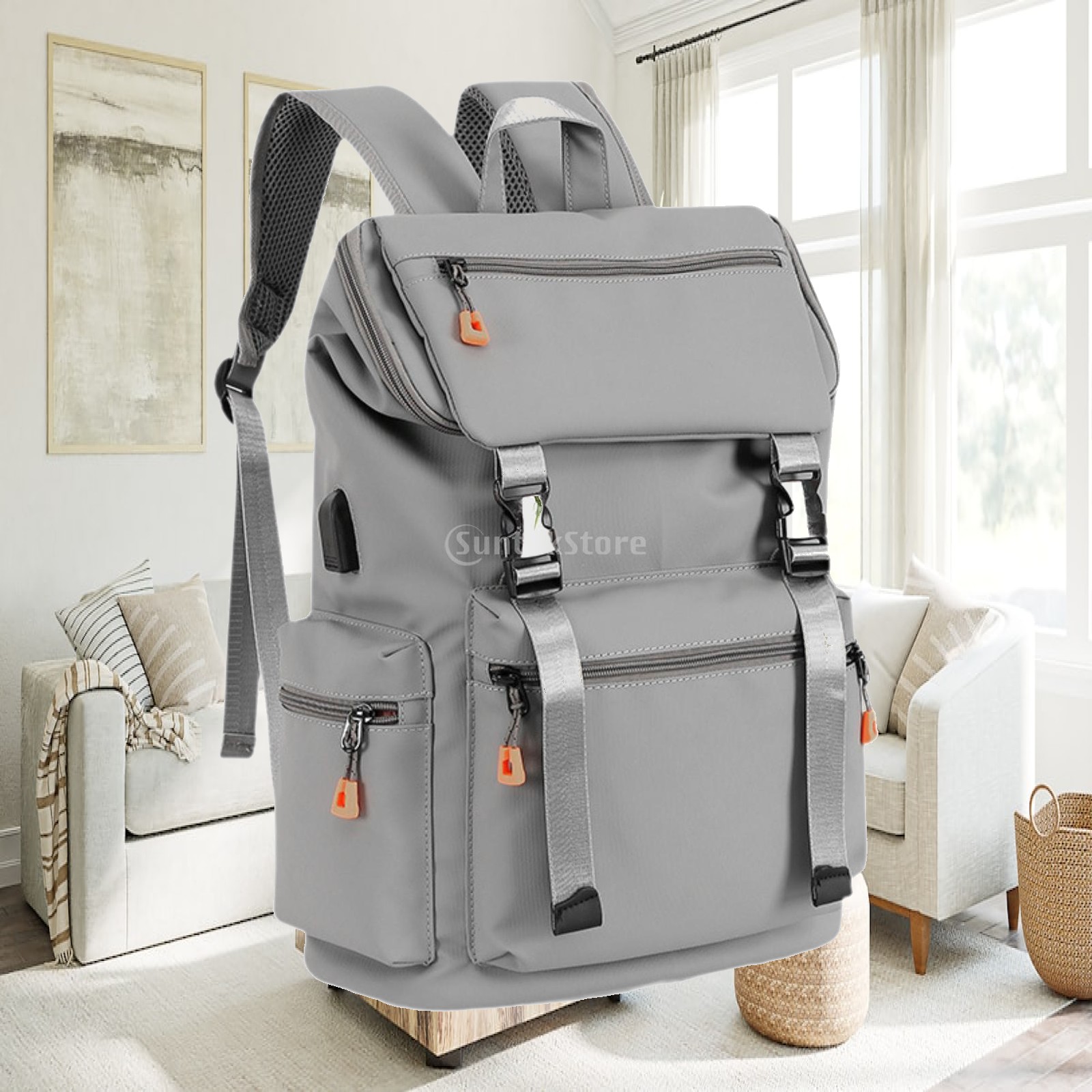 حقيبة ظهر كاجوال منظمة مع جيوب - مراجعة Fashion Backpack Women وسعره