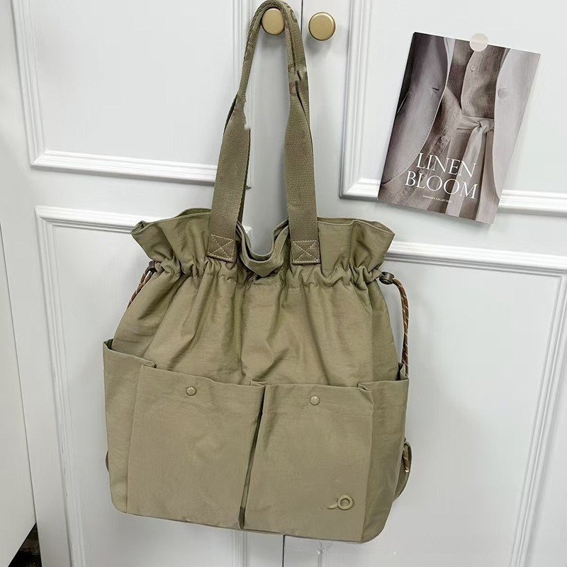 حقيبة يد كبيرة السعة بحزام سحب - مراجعة Drawstring Gym Bag وسعره
