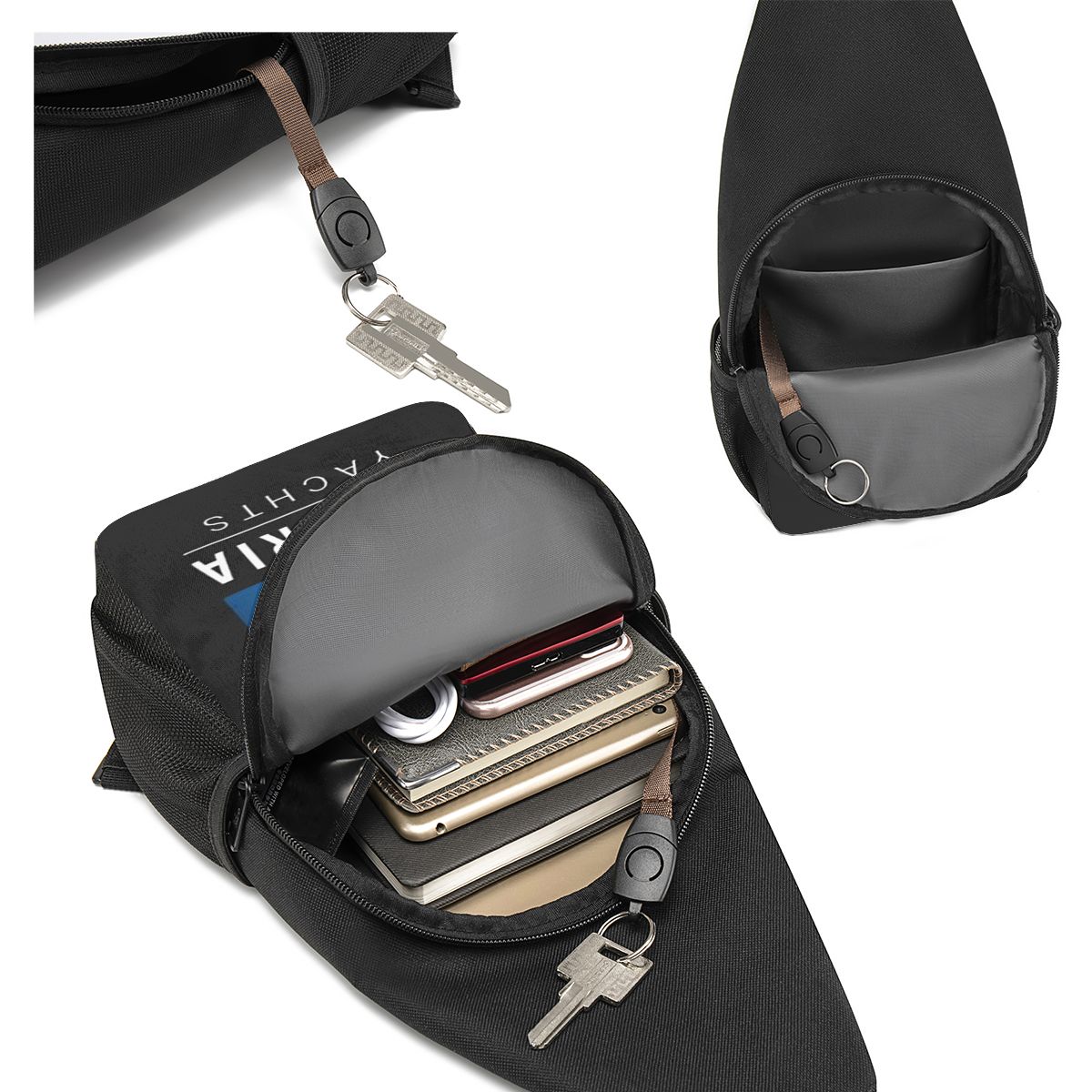 حقيبة صدر للرجال بشعار بافاريا - مراجعة Sling Backpack Shoulder وسعره