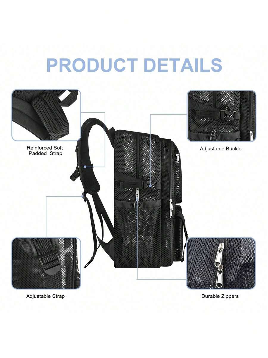 حقيبة ظهر شبكية سعة 36 لتر، حق - مراجعة Canvas Backpack Casual وسعره